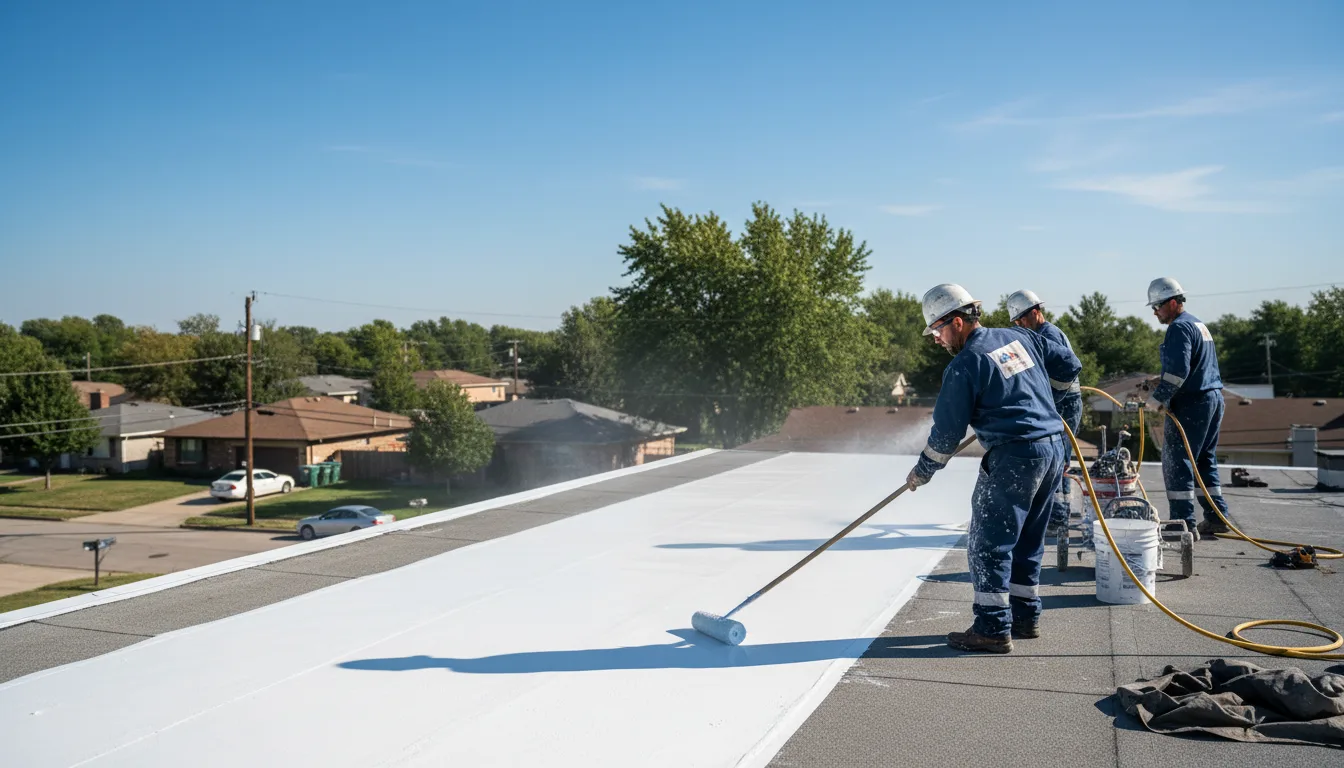 Commercial roof coating in Atwood, IL near me